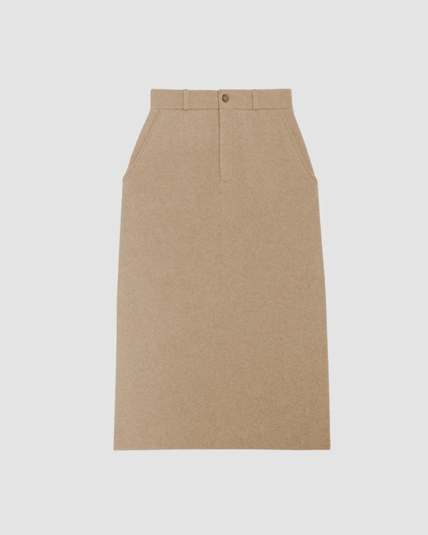 Tailored Skirt - Taupe