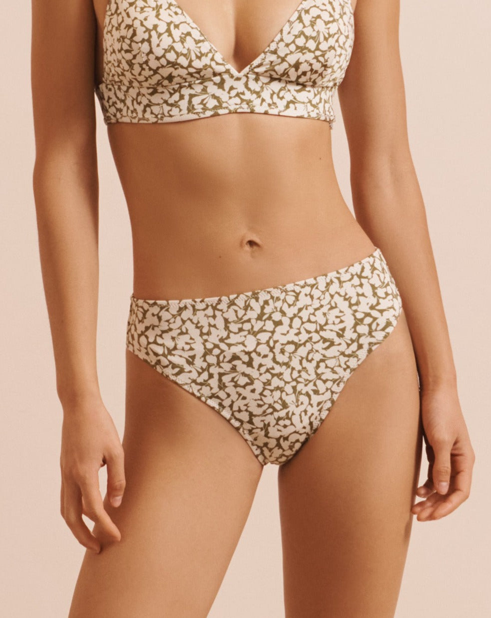 Iza Bikini Bottom - Ditsy Green
