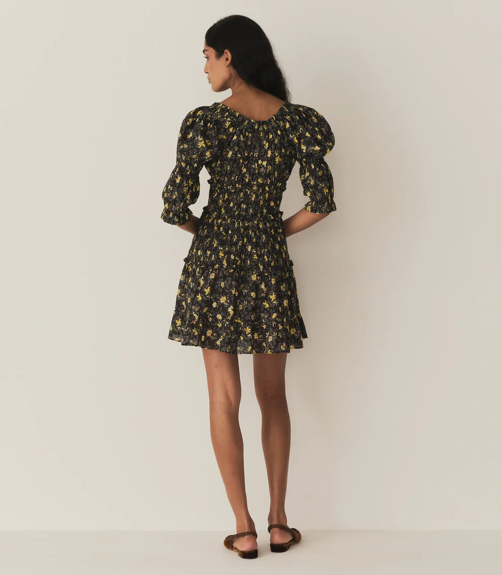 Ismene Dress - Noir Winding Blossoms