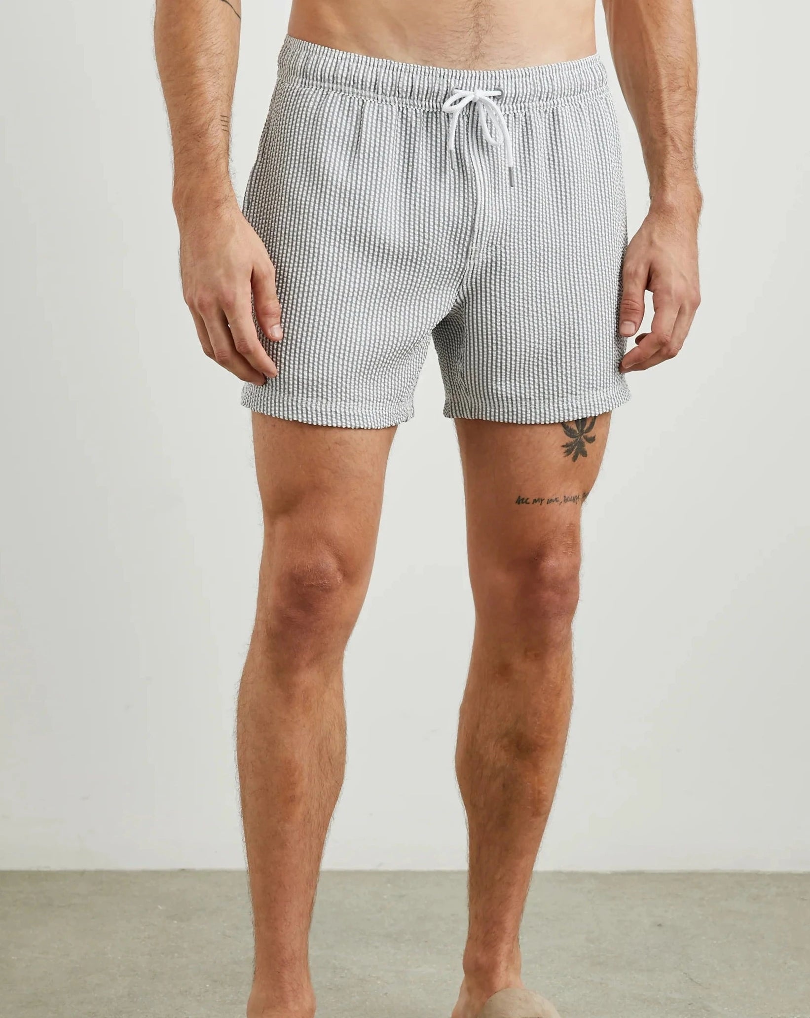 La Brea Swim Short - Faded Seersucker