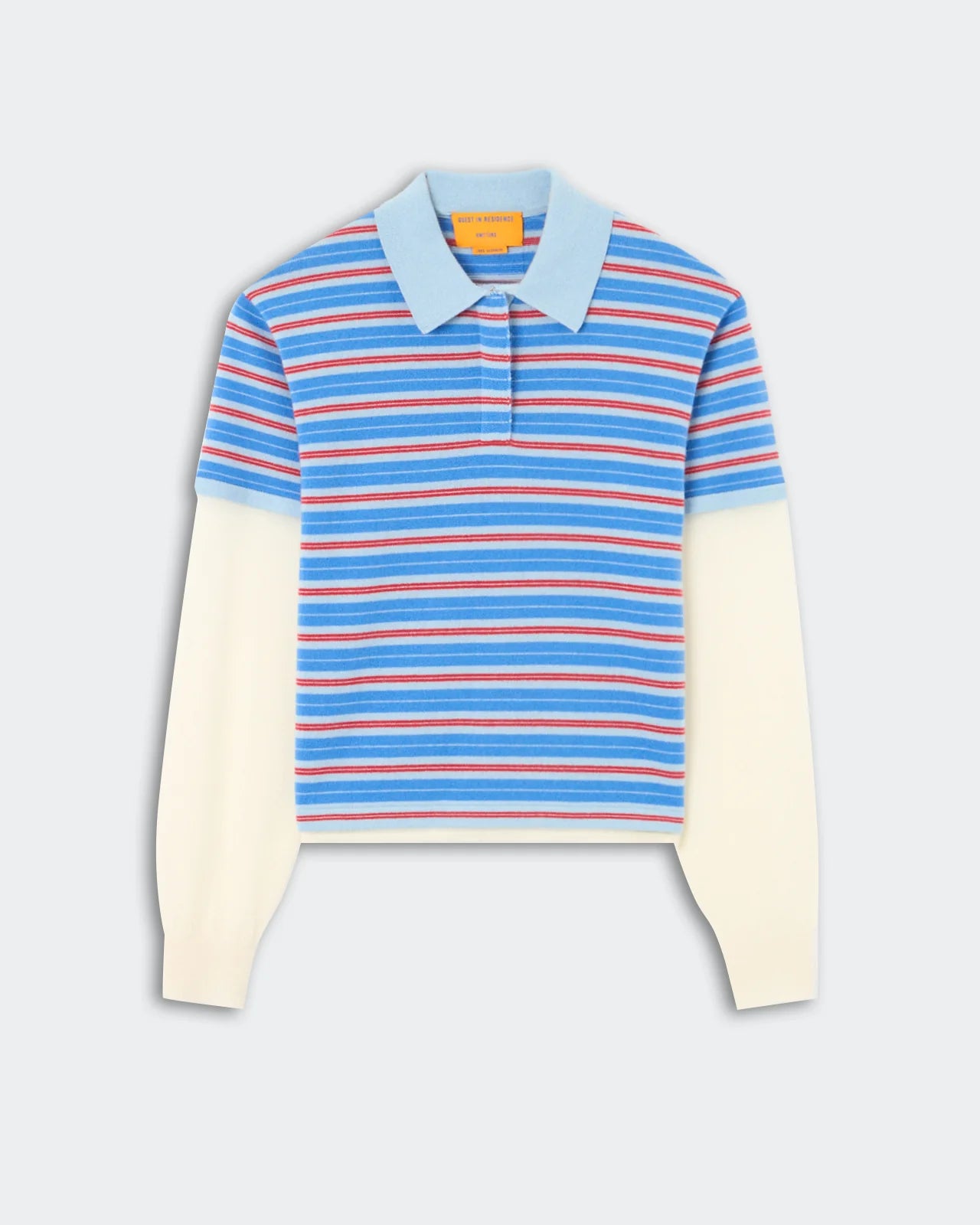 Layered Stripe Rugby - Clear Sky Combo