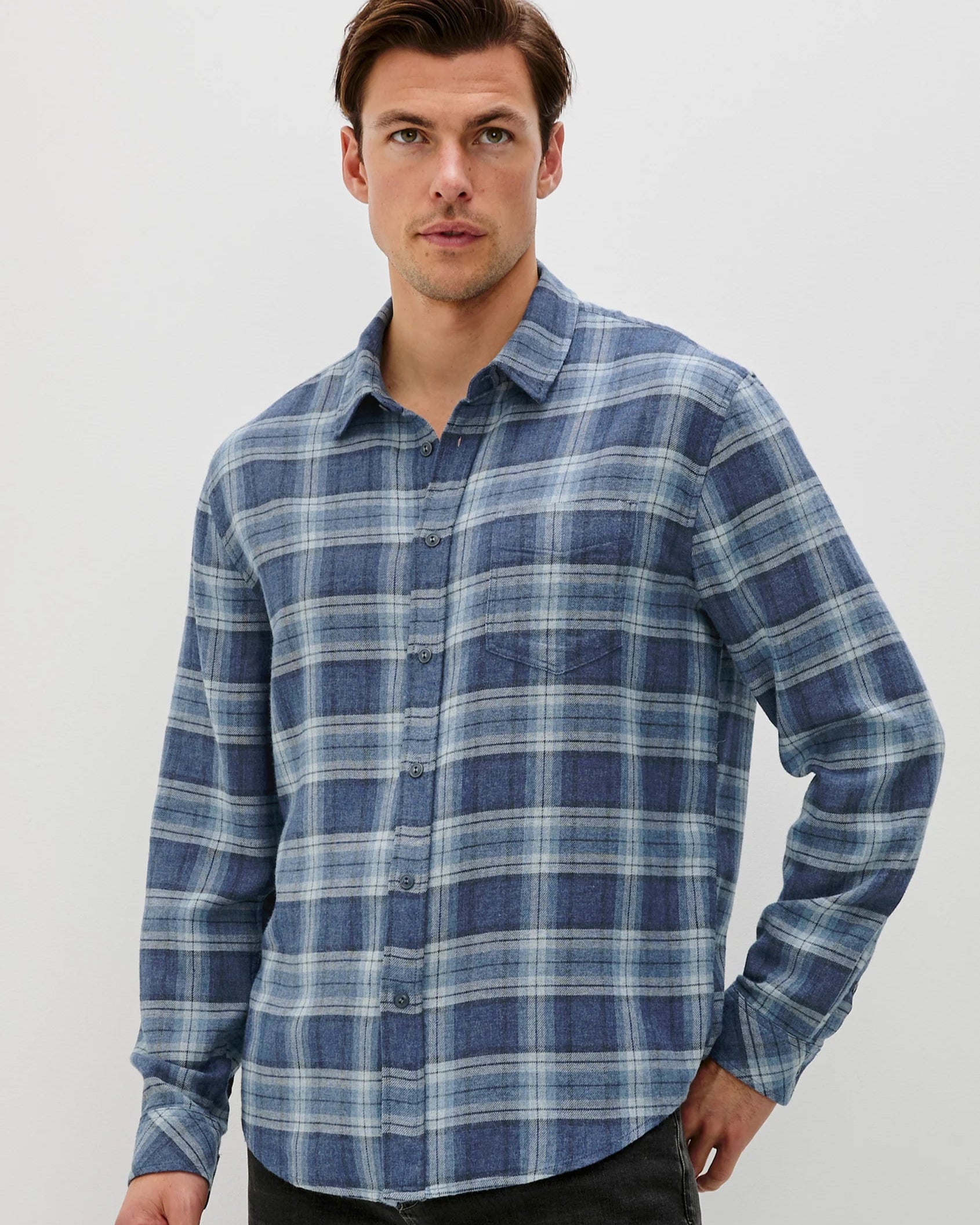 Lennox Shirt - Inkwell Melange