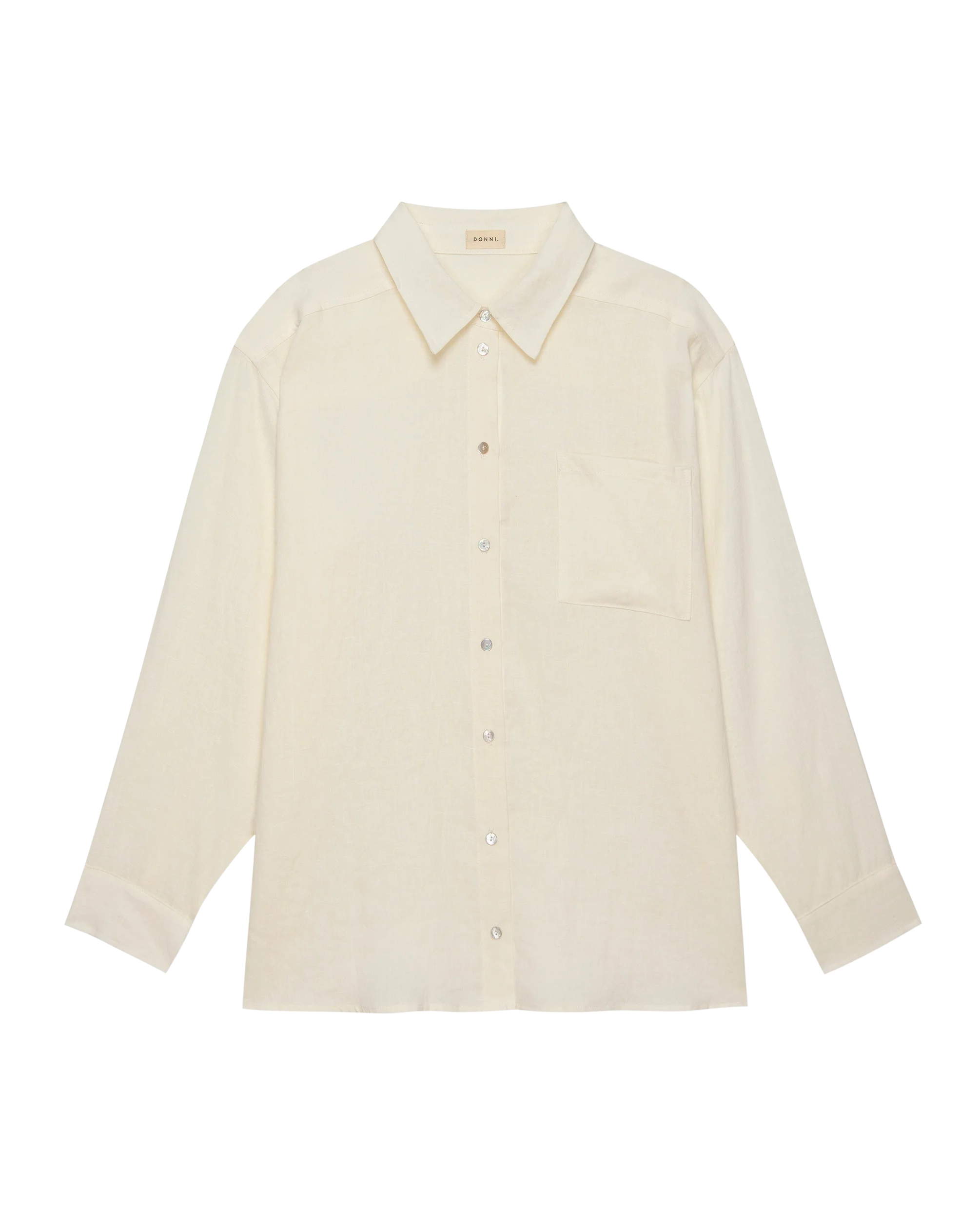 The Linen Relaxed Shirt - Creme
