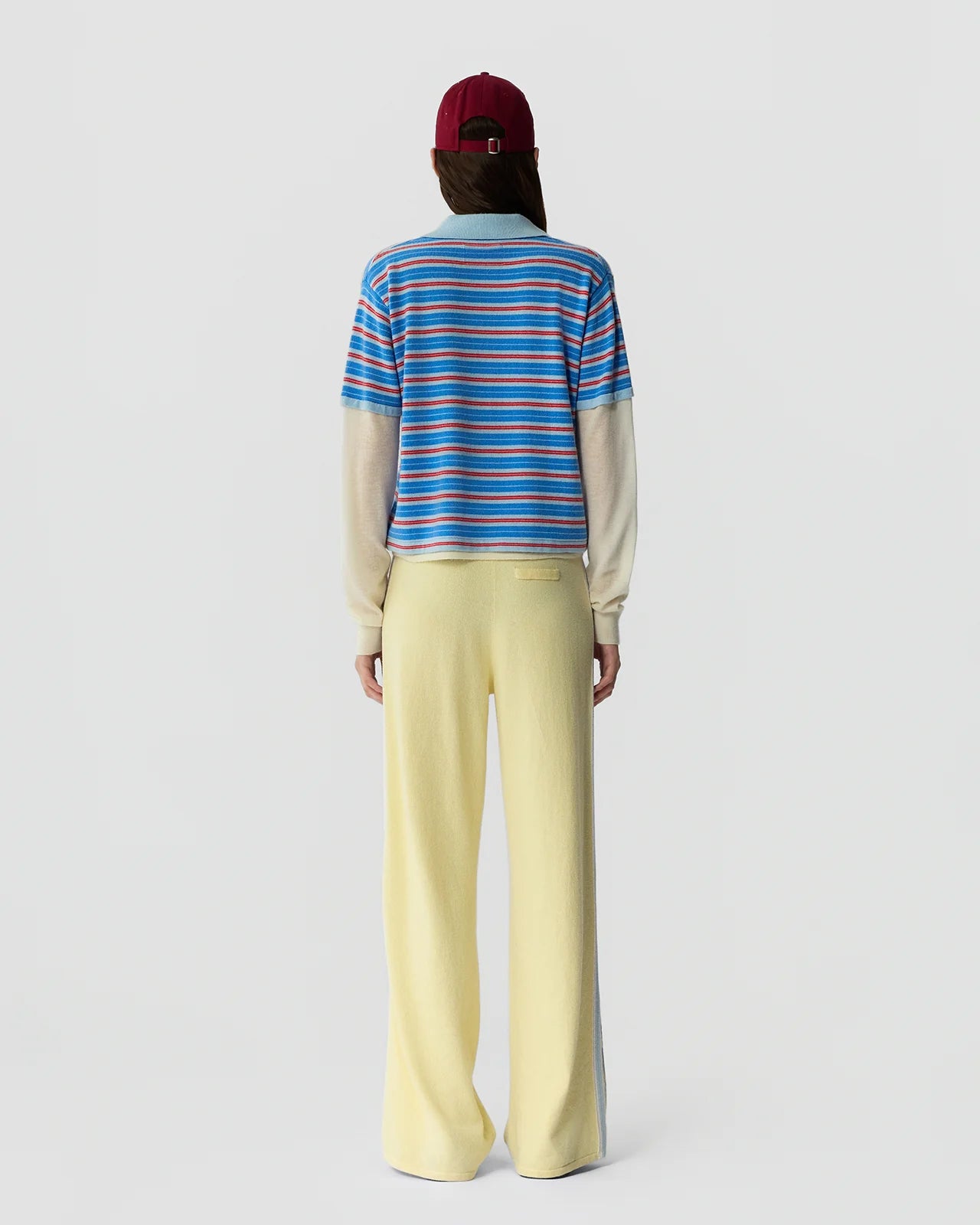 Layered Stripe Rugby - Clear Sky Combo