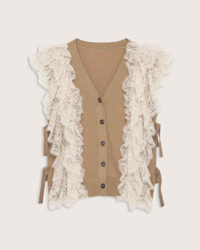 Lisette Sweater Vest - Khaki