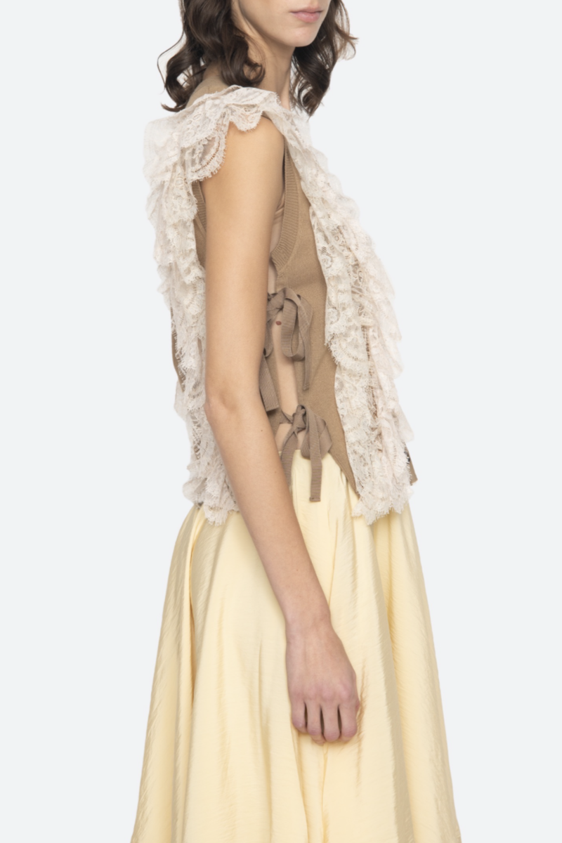 Lisette Sweater Vest - Khaki