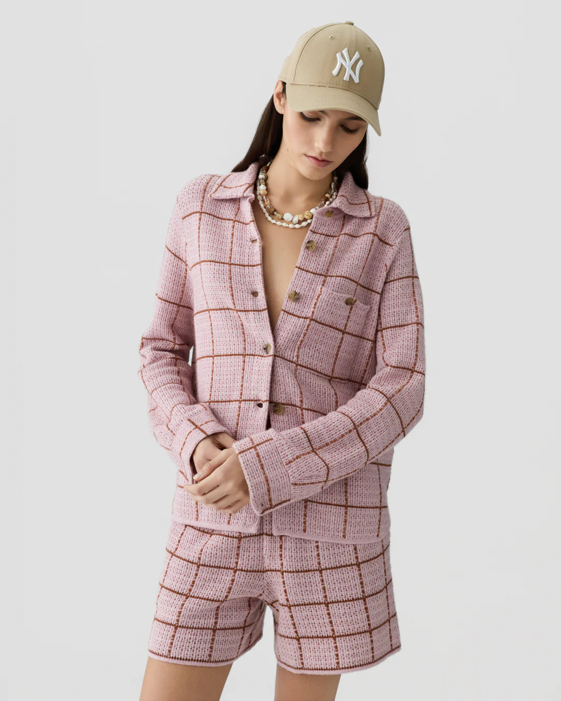Dylan Plaid Shirt - Sprinkle/Burnt Sienna