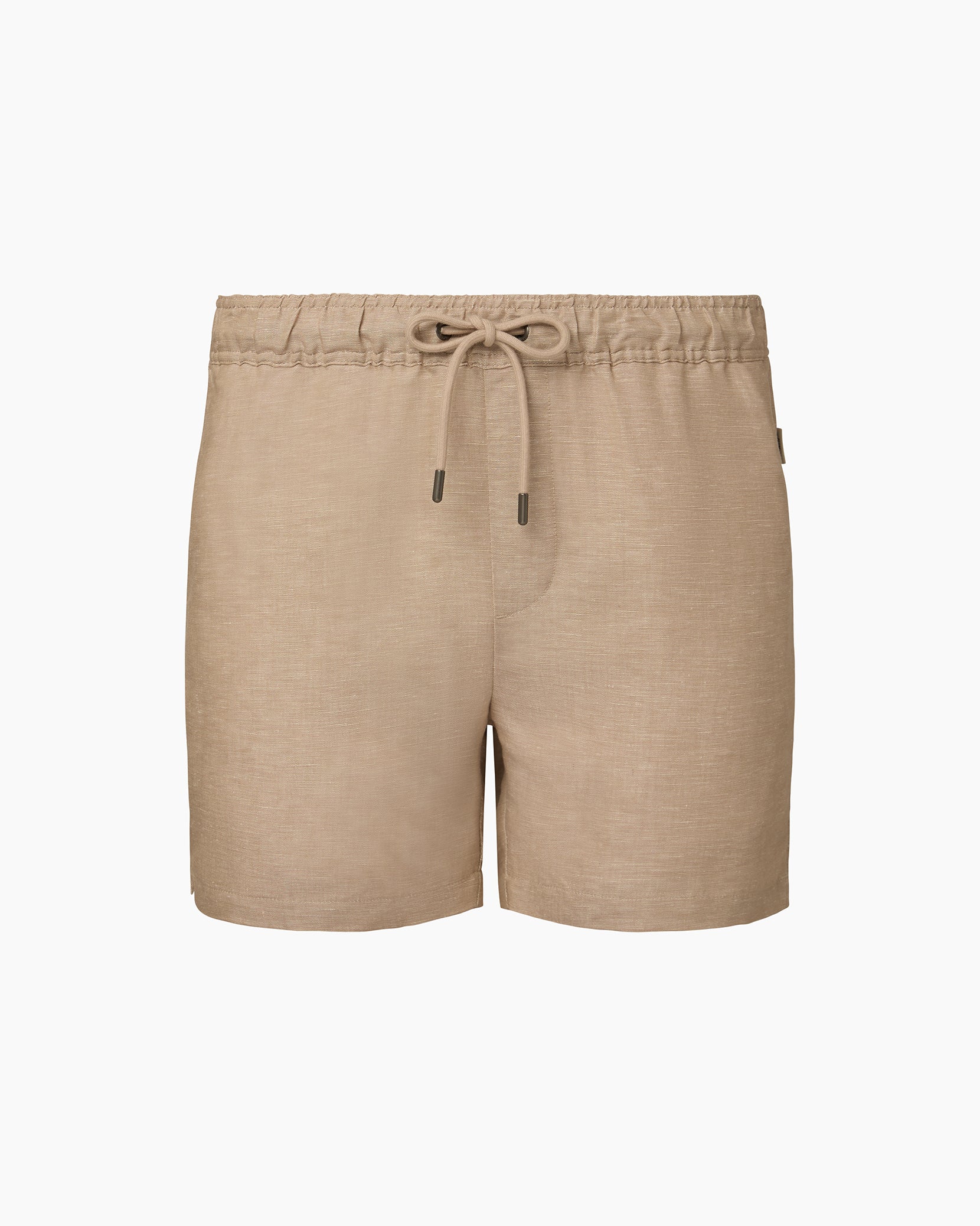 Air Linen Pull-On Shorts - Tan