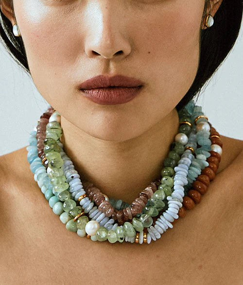 Mood Necklace In Strawberry Quartz