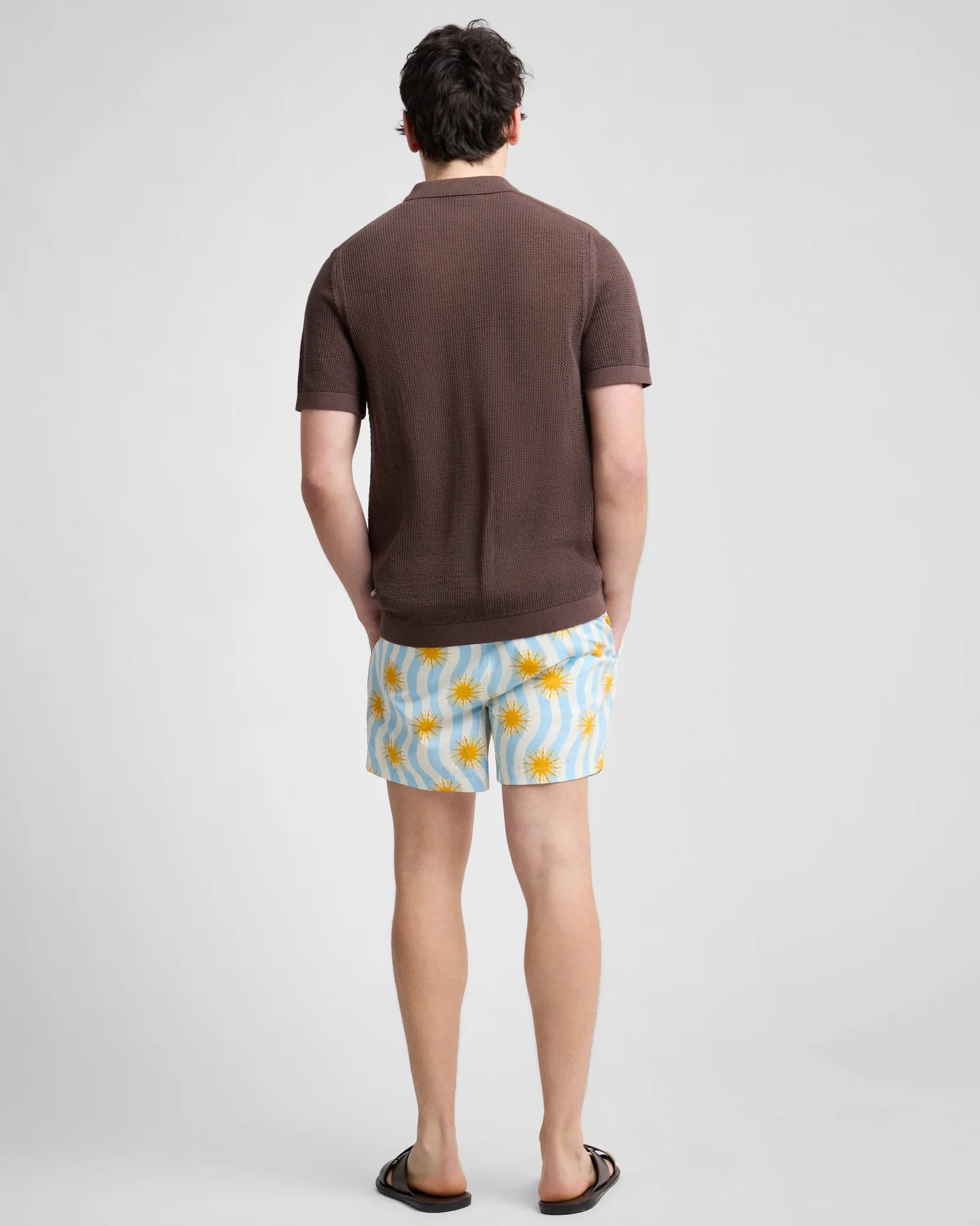 Charles 5" Swim Trunk - Light Blue Multi