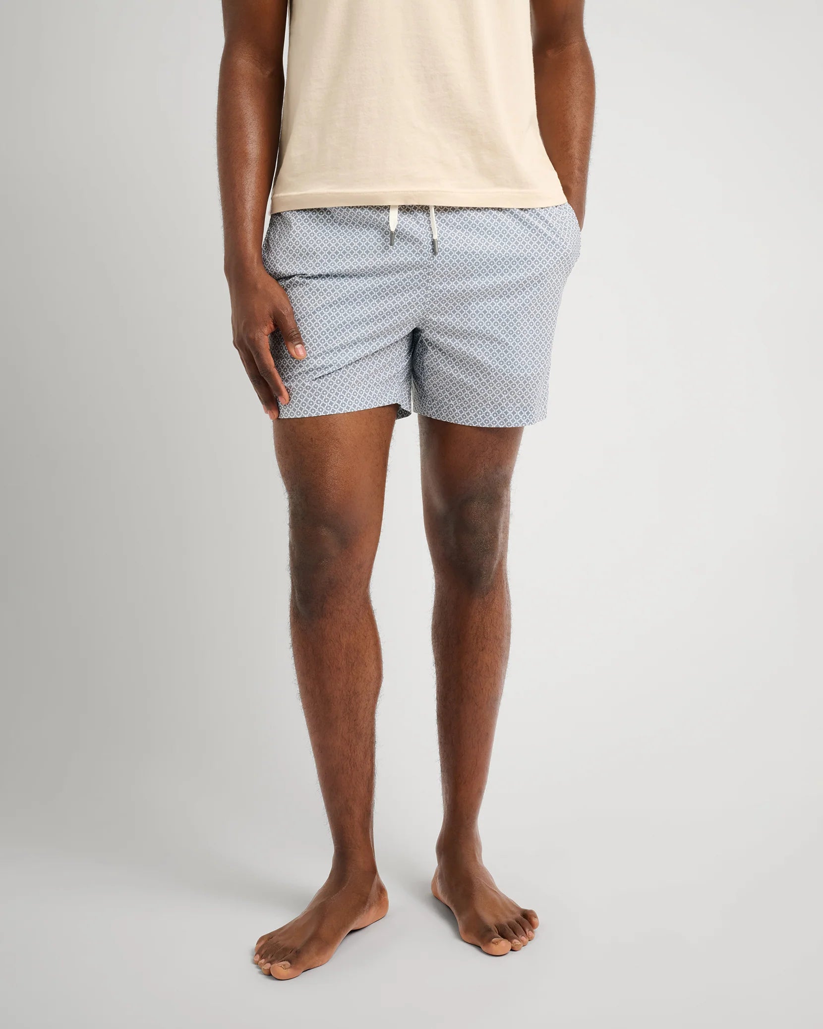 Charles 5" Swim Trunk - Tile Geo Agave