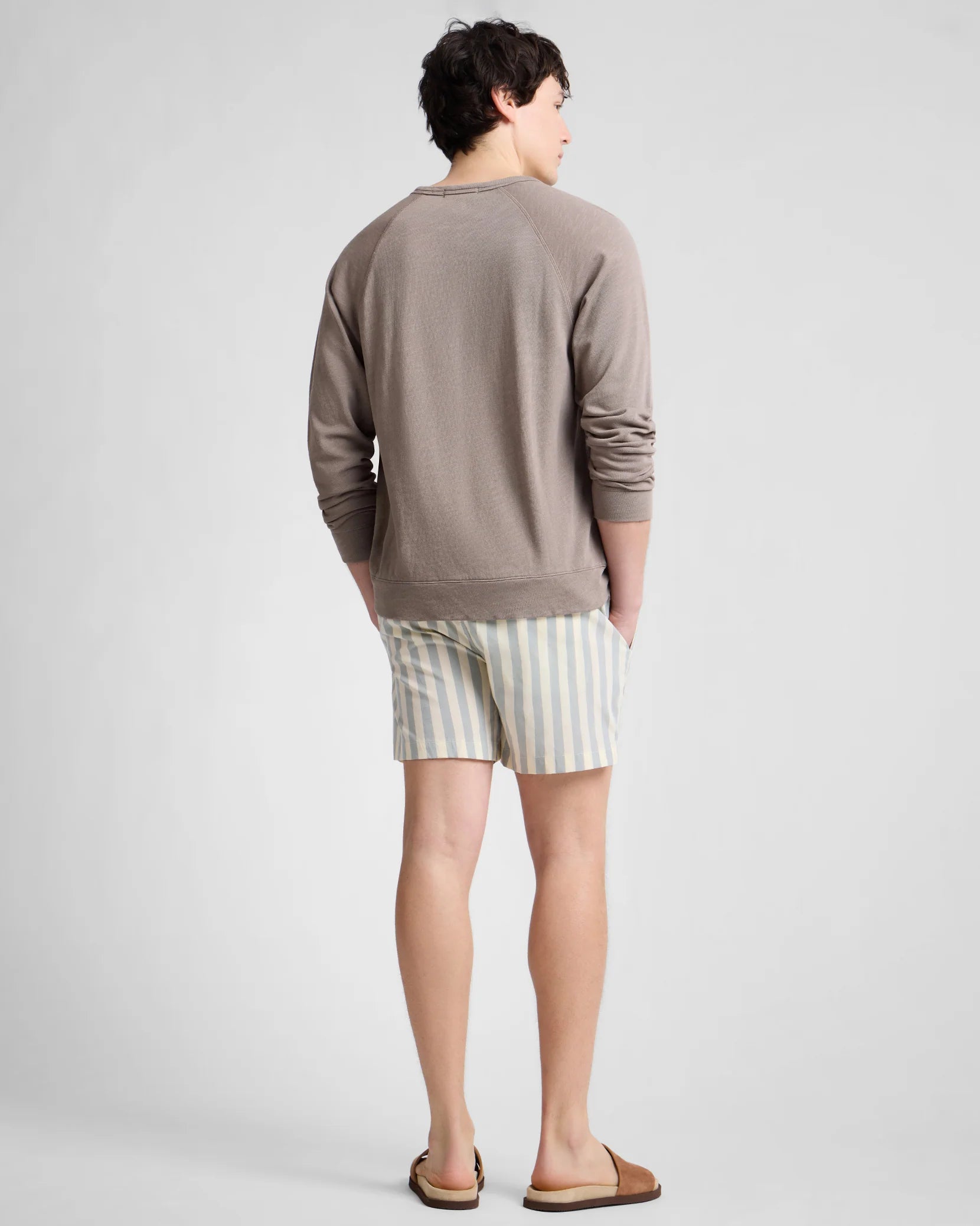 Charles 5" Swim Trunk - Sea Glass/Cream