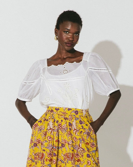 Maribel Blouse - Ivory