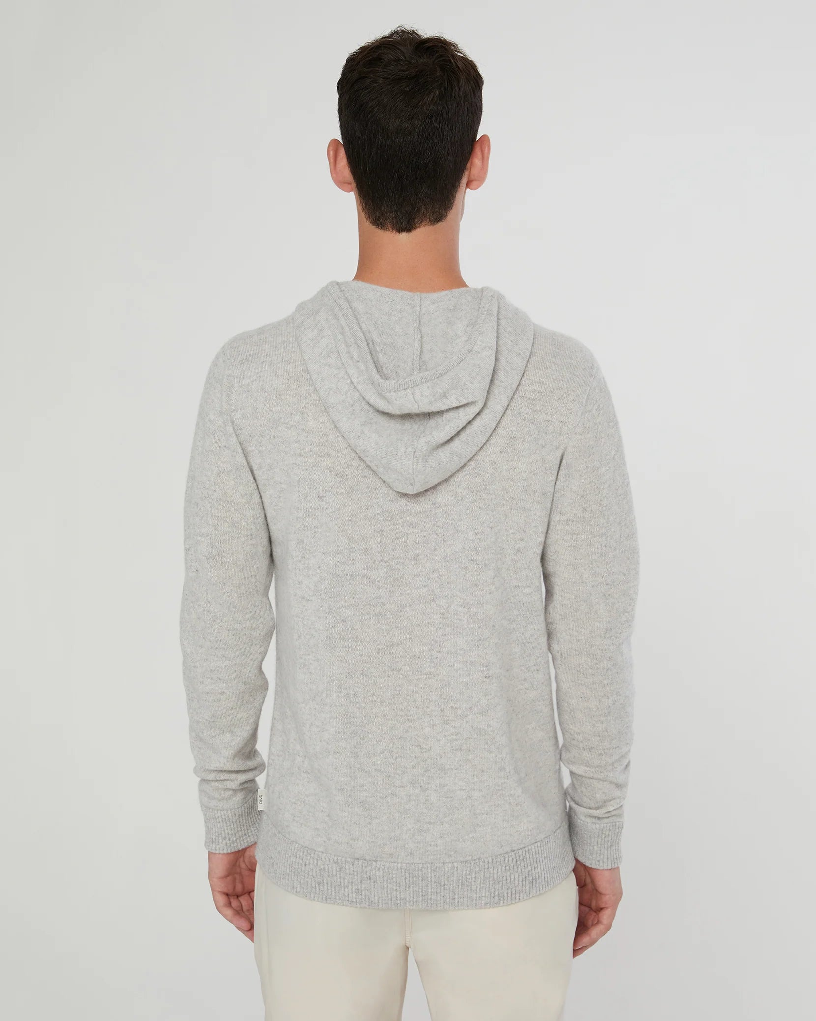 Cashmere Hooded Pullover - Heather Grey