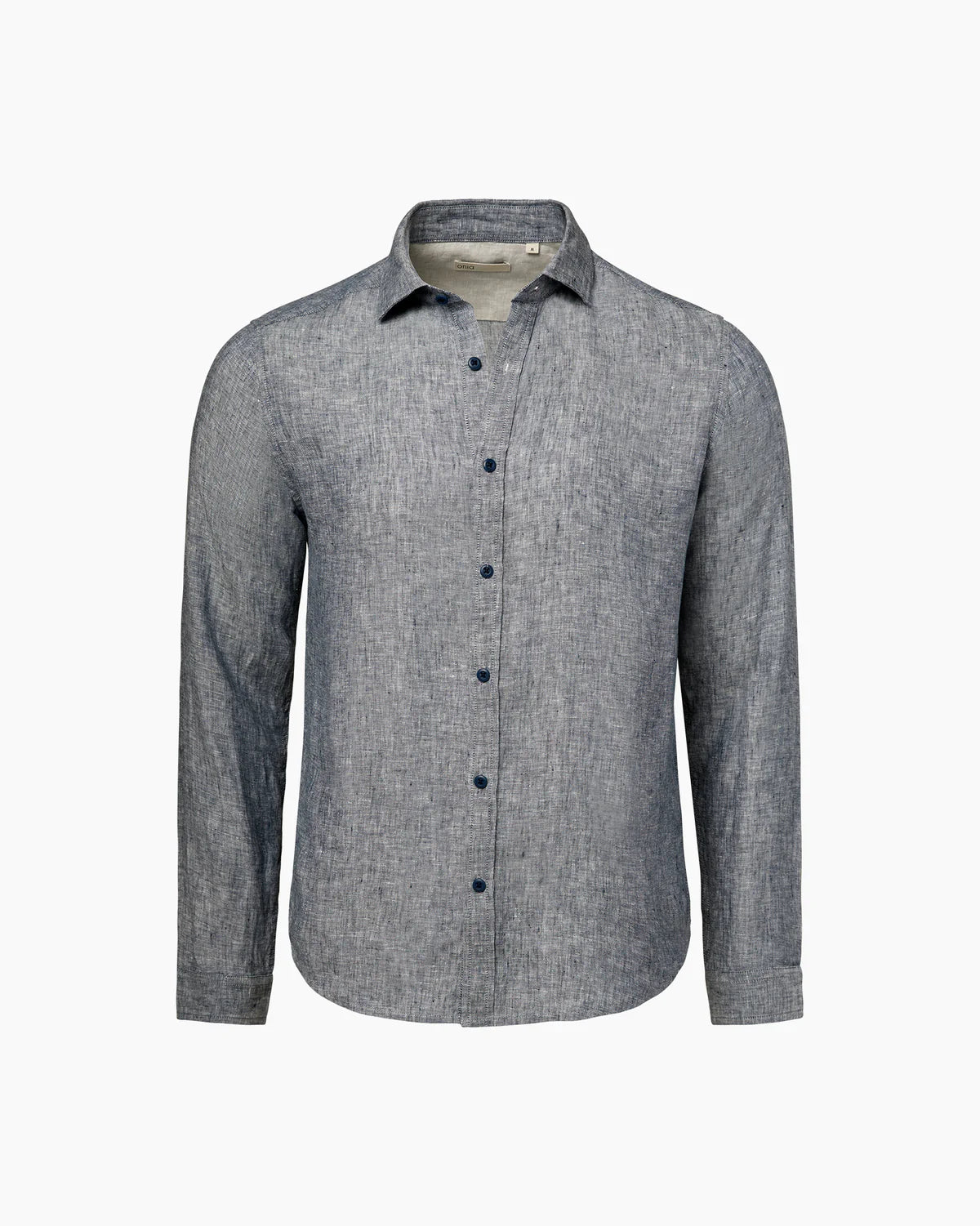 Linen Slim Fit Shirt - Denim Blue