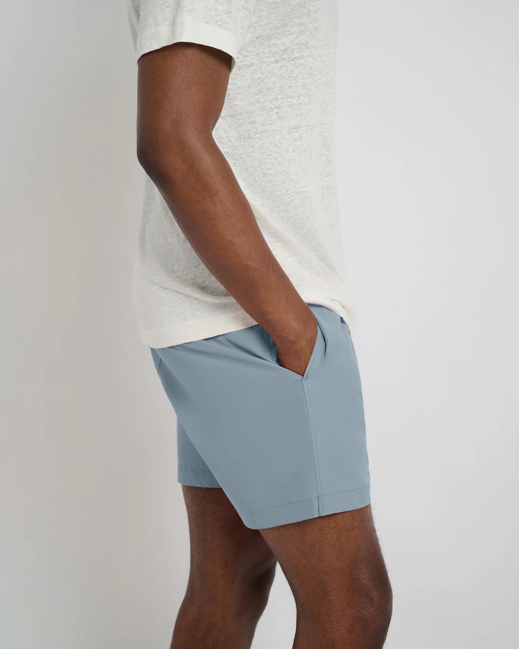 Charles 5" Swim Trunk - Baby Blue