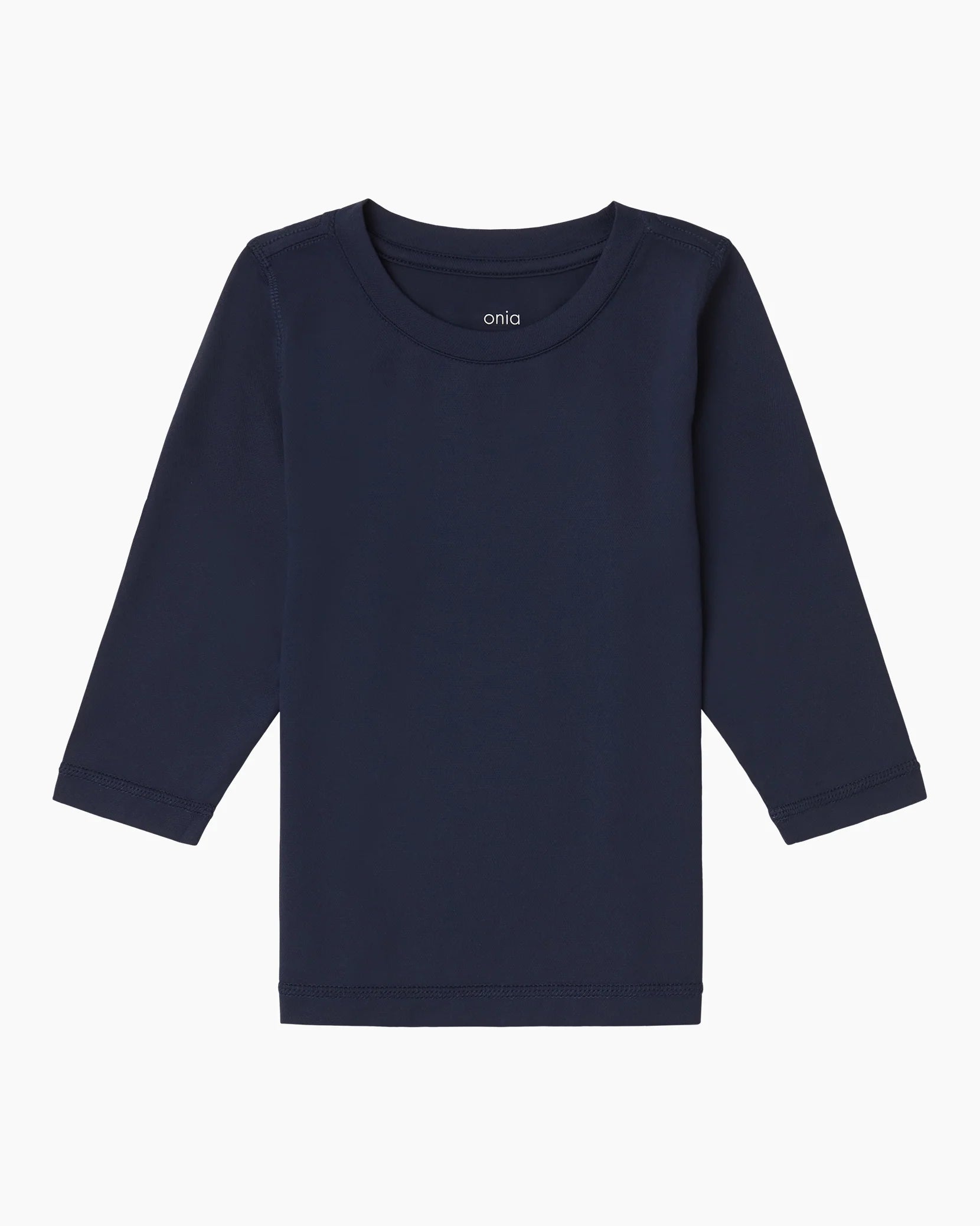 Kid's Long Sleeve Sun Tee - Deep Navy