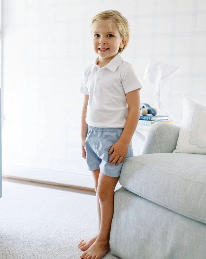 Spencer Boy Short - Light Blue