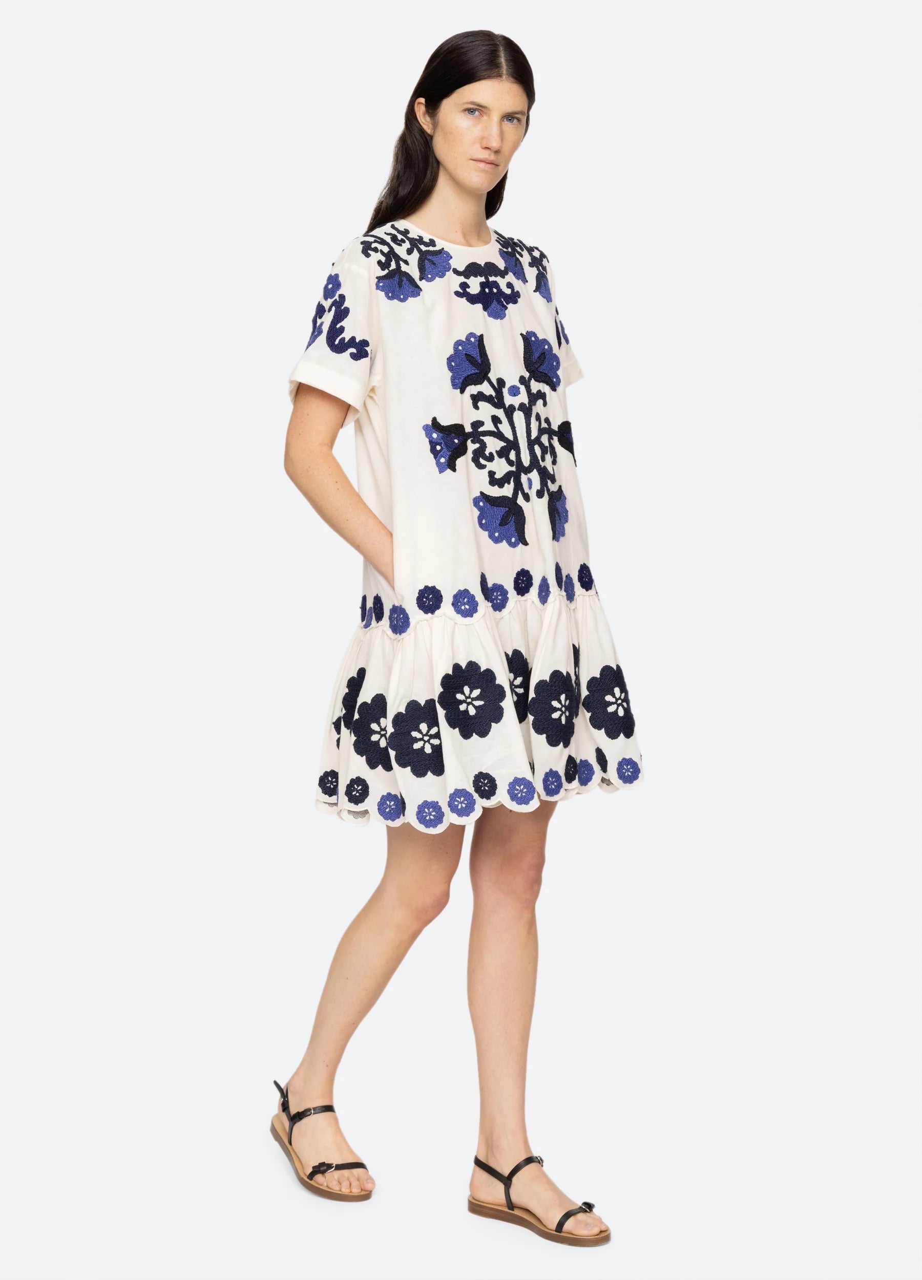 Catrine Mini Dress - Blue