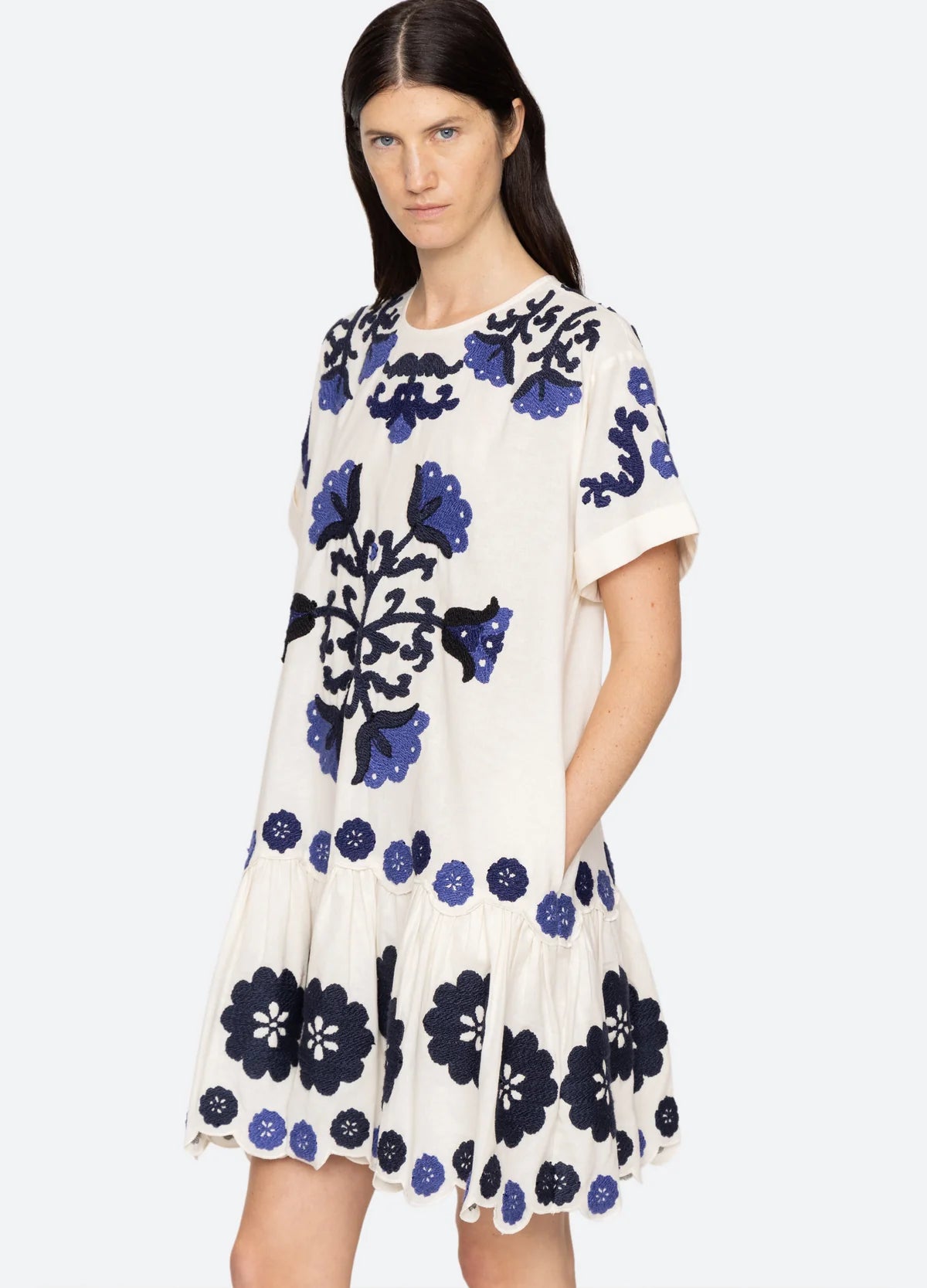Catrine Mini Dress - Blue