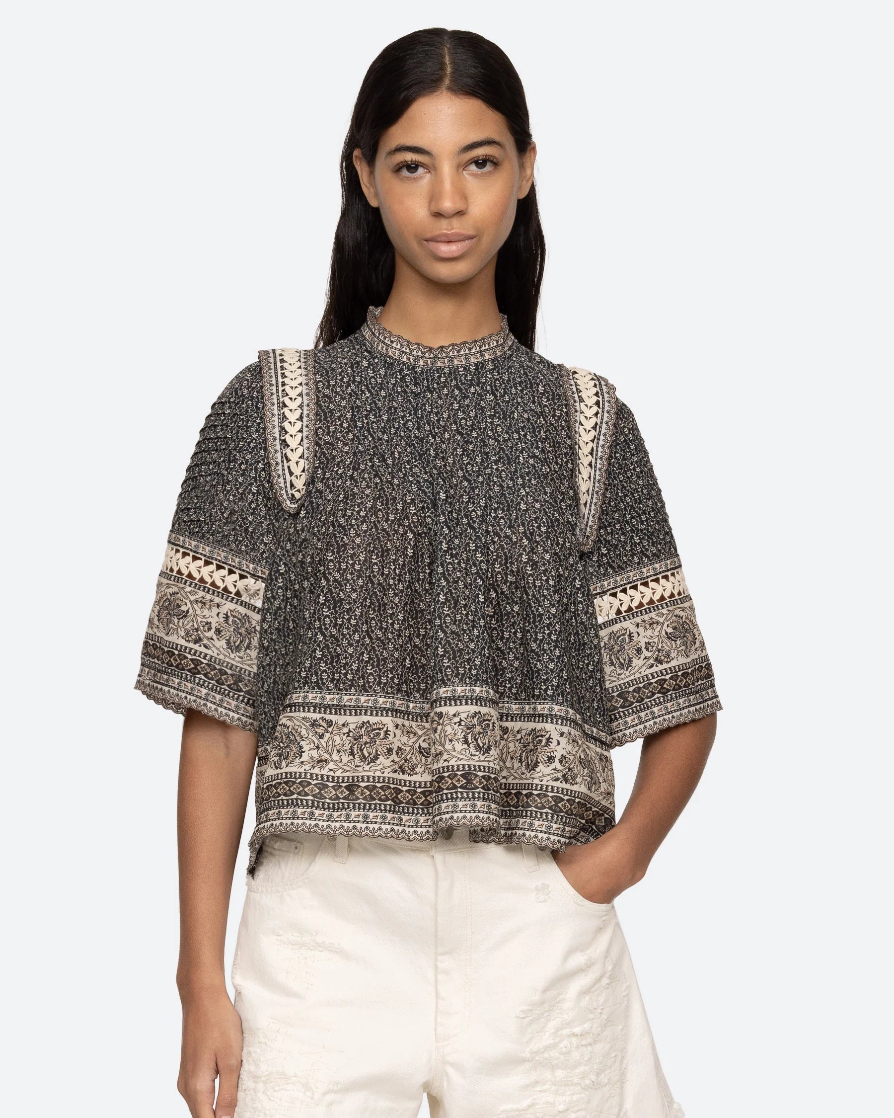 Palma Print Top
