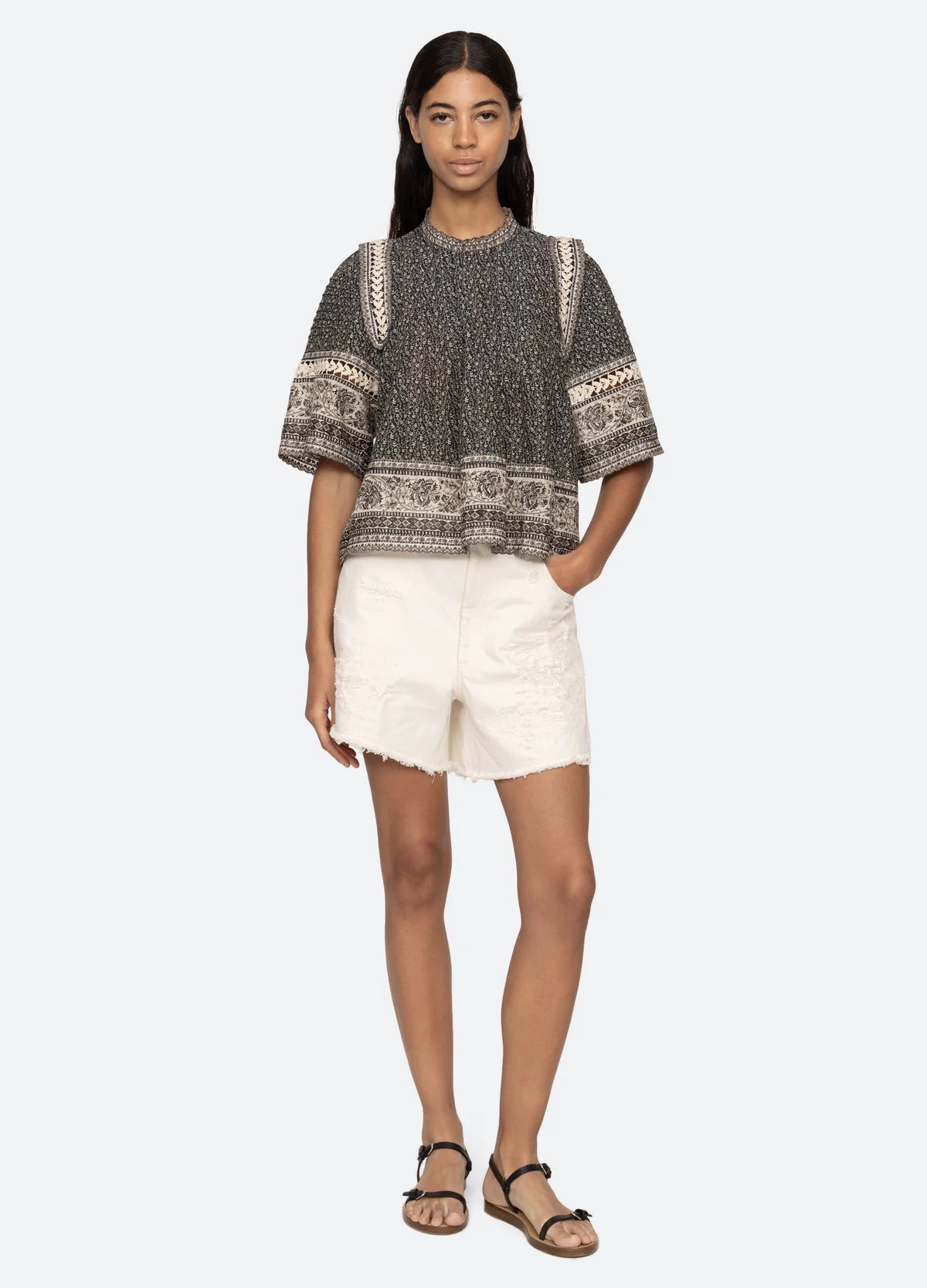 Palma Print Top