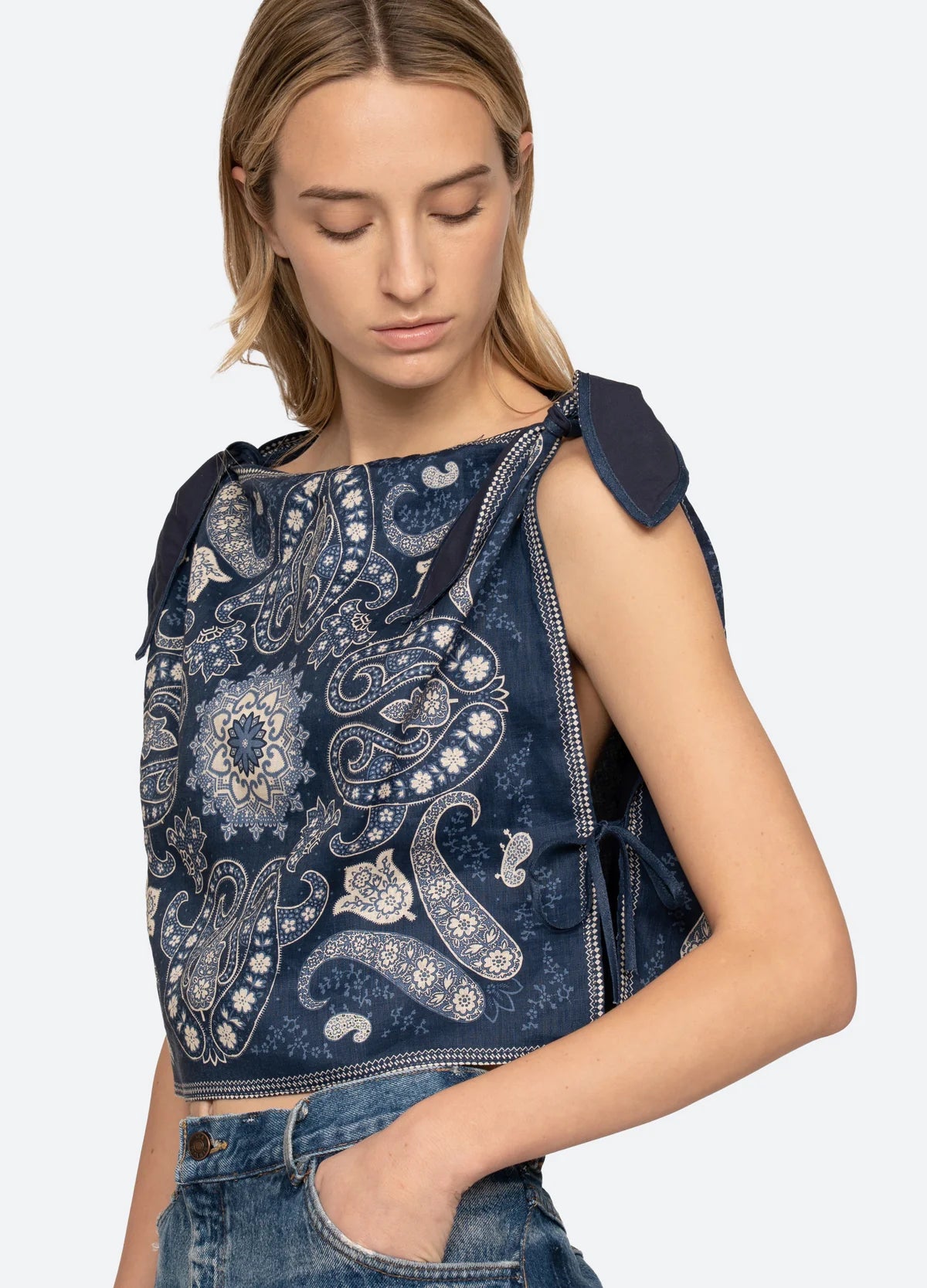 Emelina Top - Navy