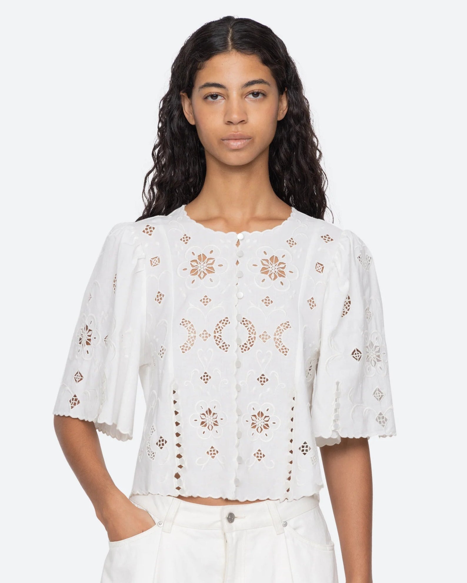 Gardener Top - White