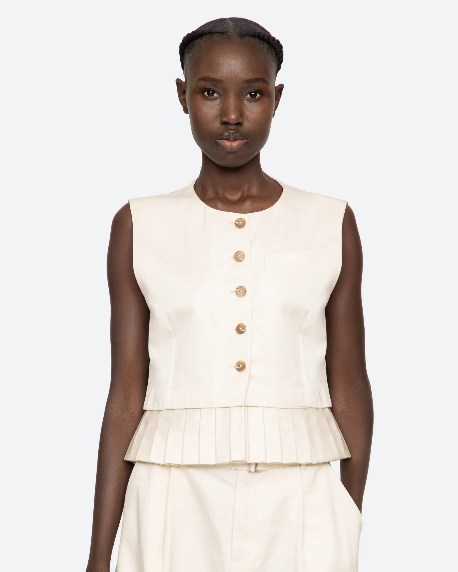 Angelina Vest - Bone