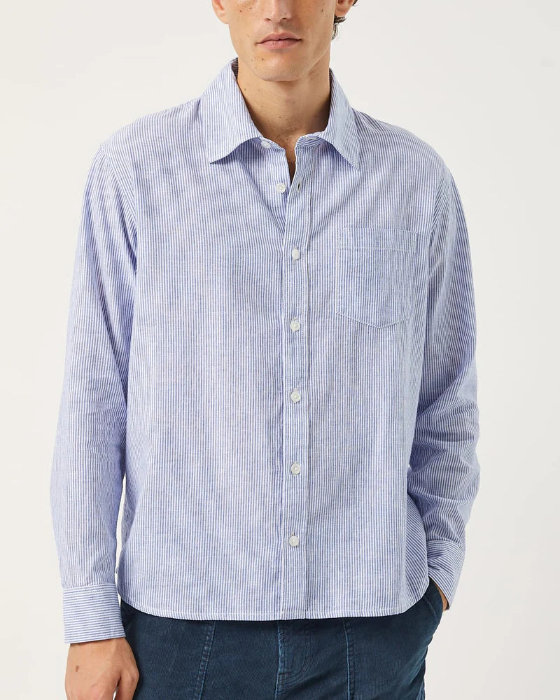 Linen Stripe LS - Blue
