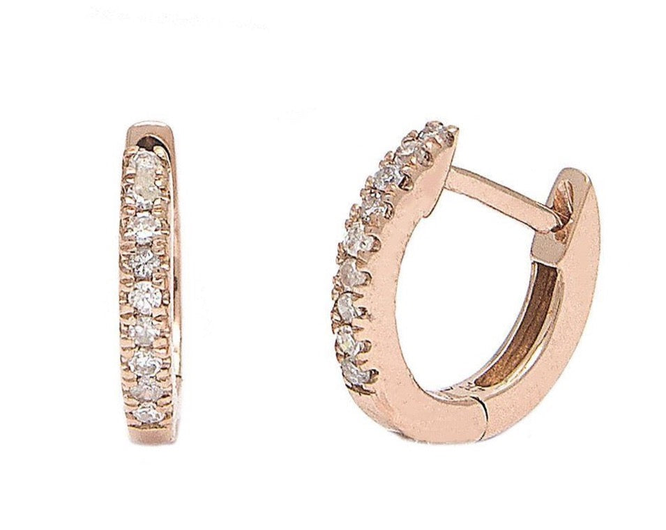 Petite Diamond Huggie - Single