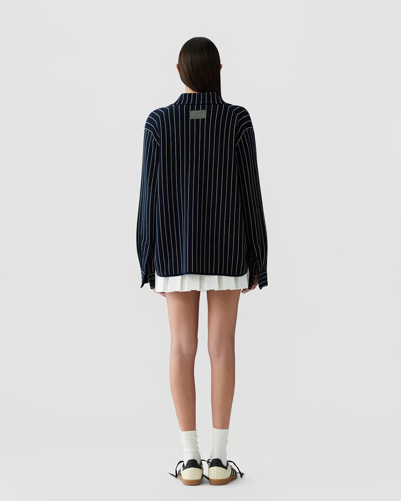 Pinstripe Work Shirt - Navy/Butter