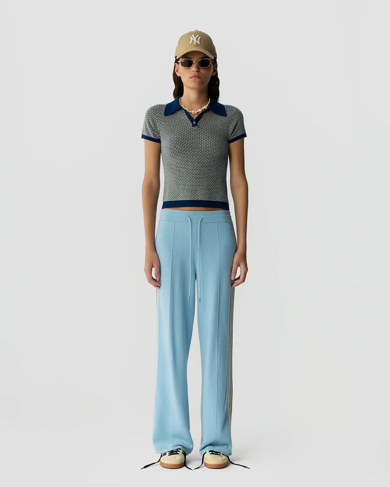 Pique Shrunken Polo - Navy Combo