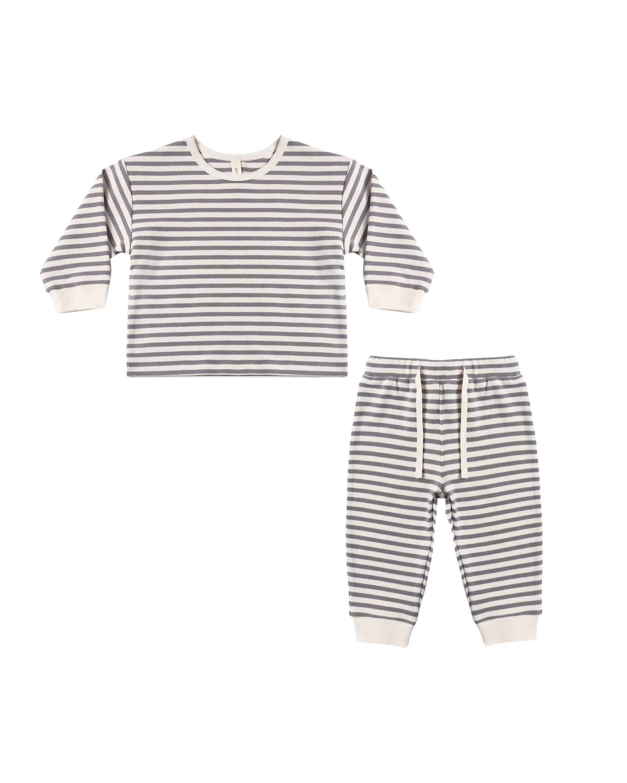 Cozy Set - Slate Stripe