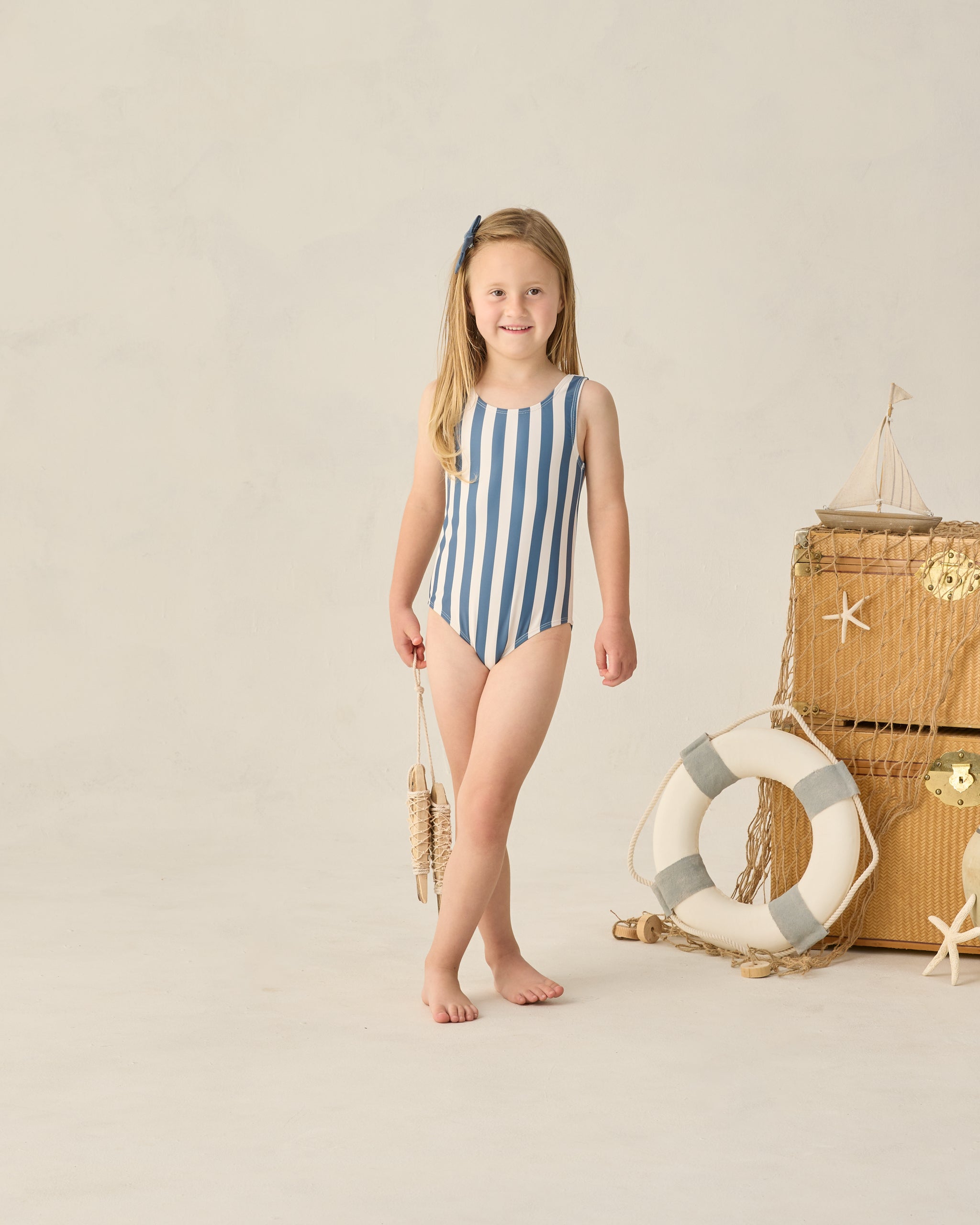 Moxie One-Piece - Navy Stripe