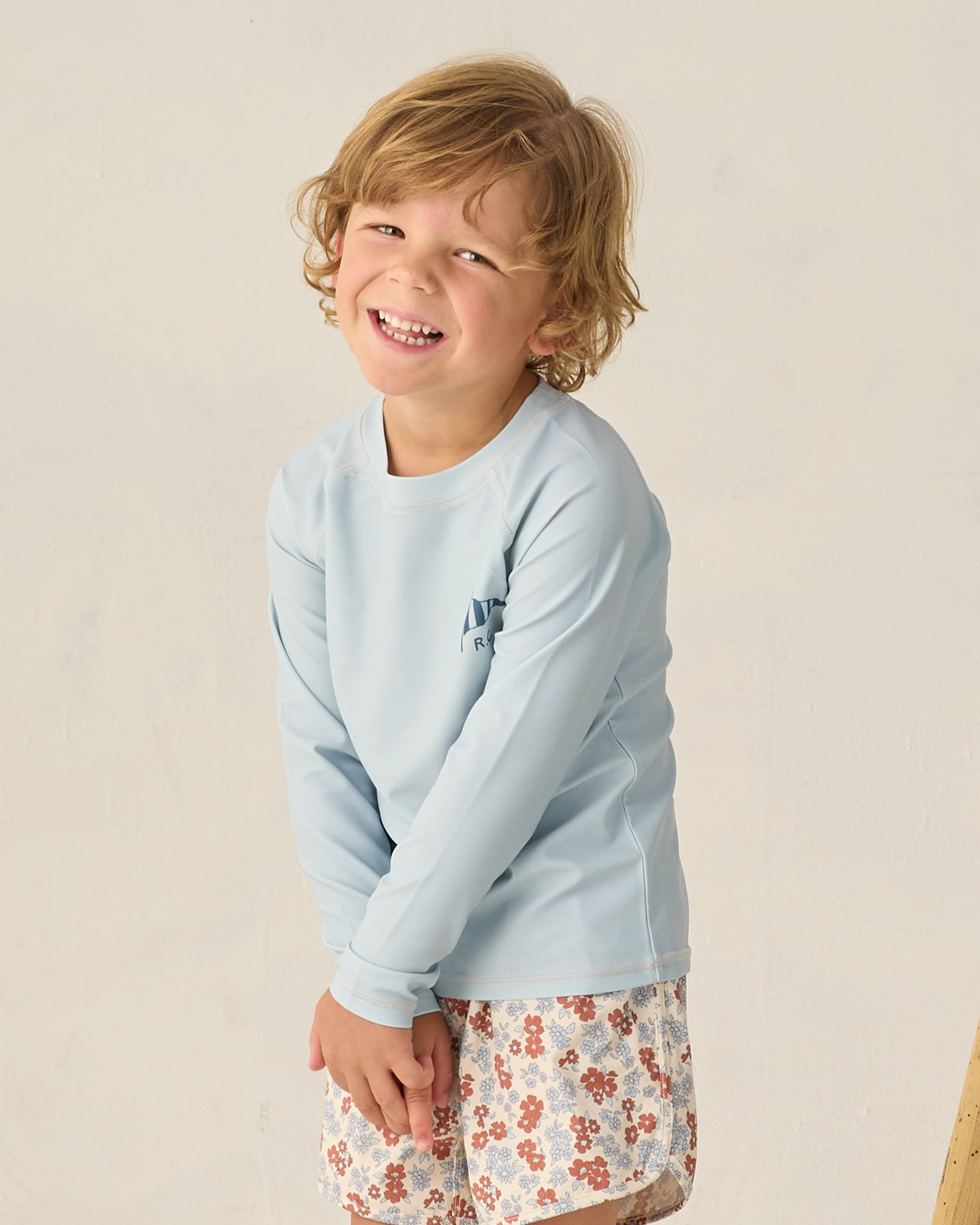 Long Sleeve Rashguard - Light Blue