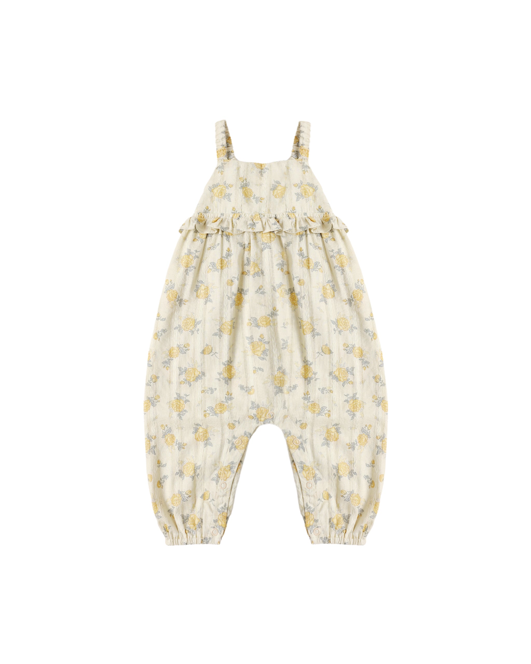 Kinsley Jumpsuit - Lemon Ditsy Flower