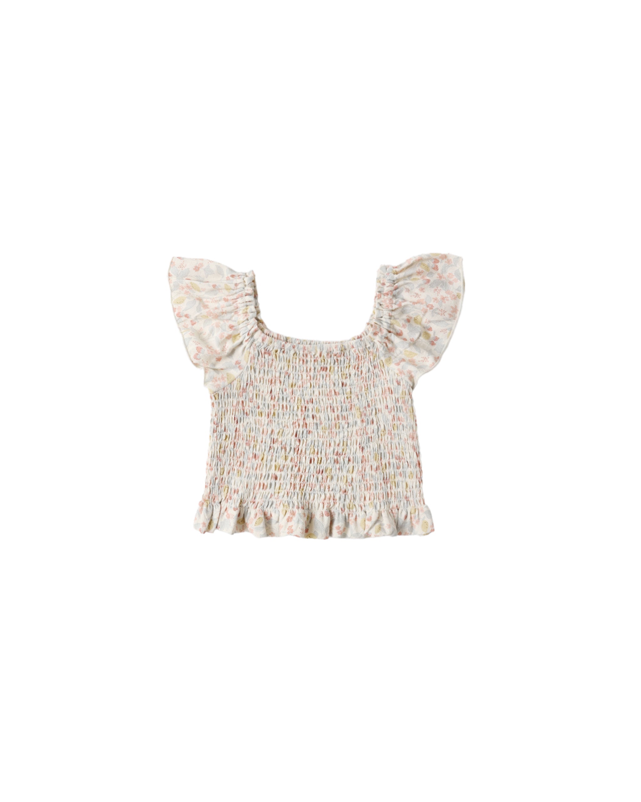 Zayla Top & Tiered Mini Skirt Set - Summer Garden