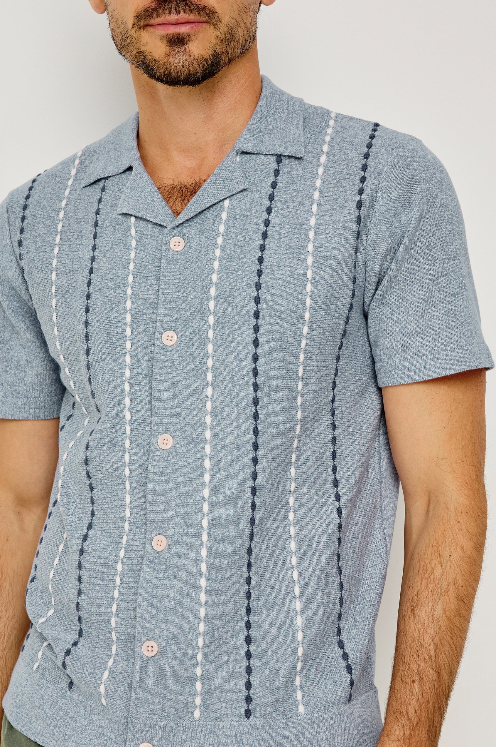 Richie Shirt - Navy White Sky