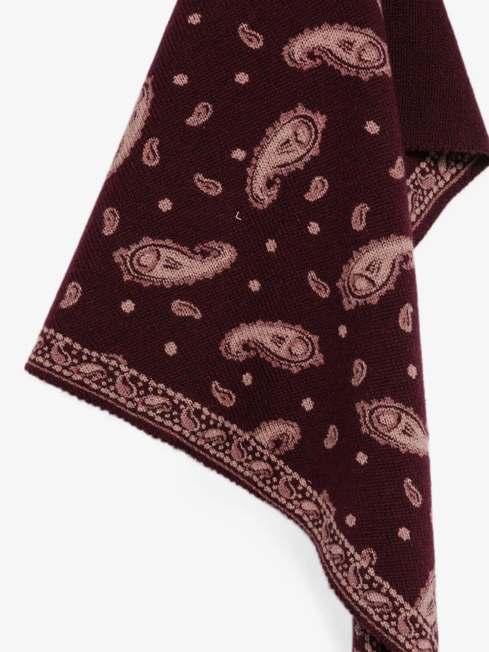 Lianora Scarf - Daisy Paisley Knit Oxblood