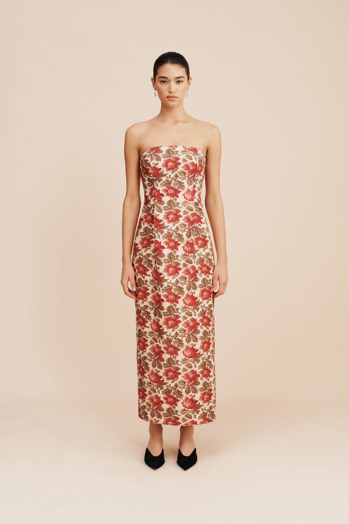 Rosalie Strapless Dress - Rose