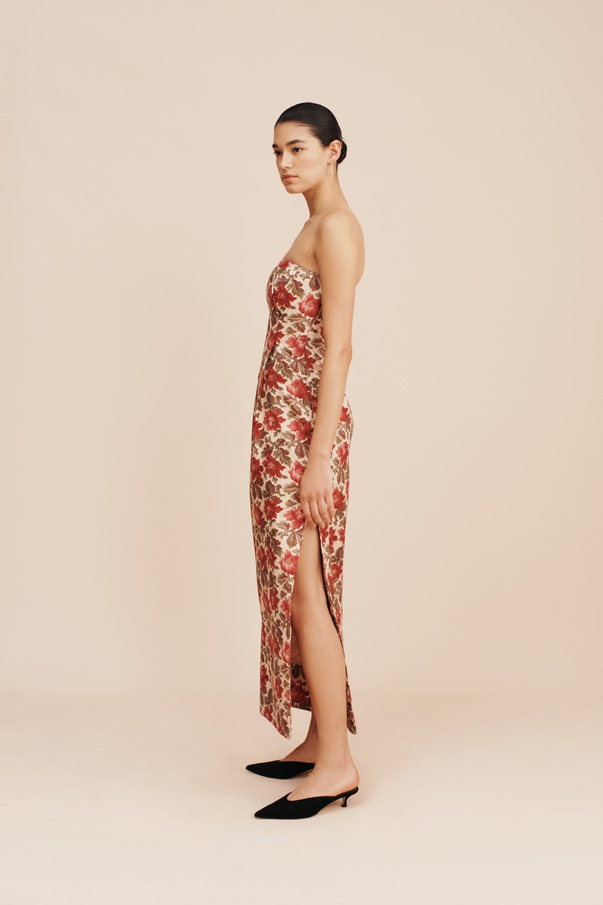 Rosalie Strapless Dress - Rose