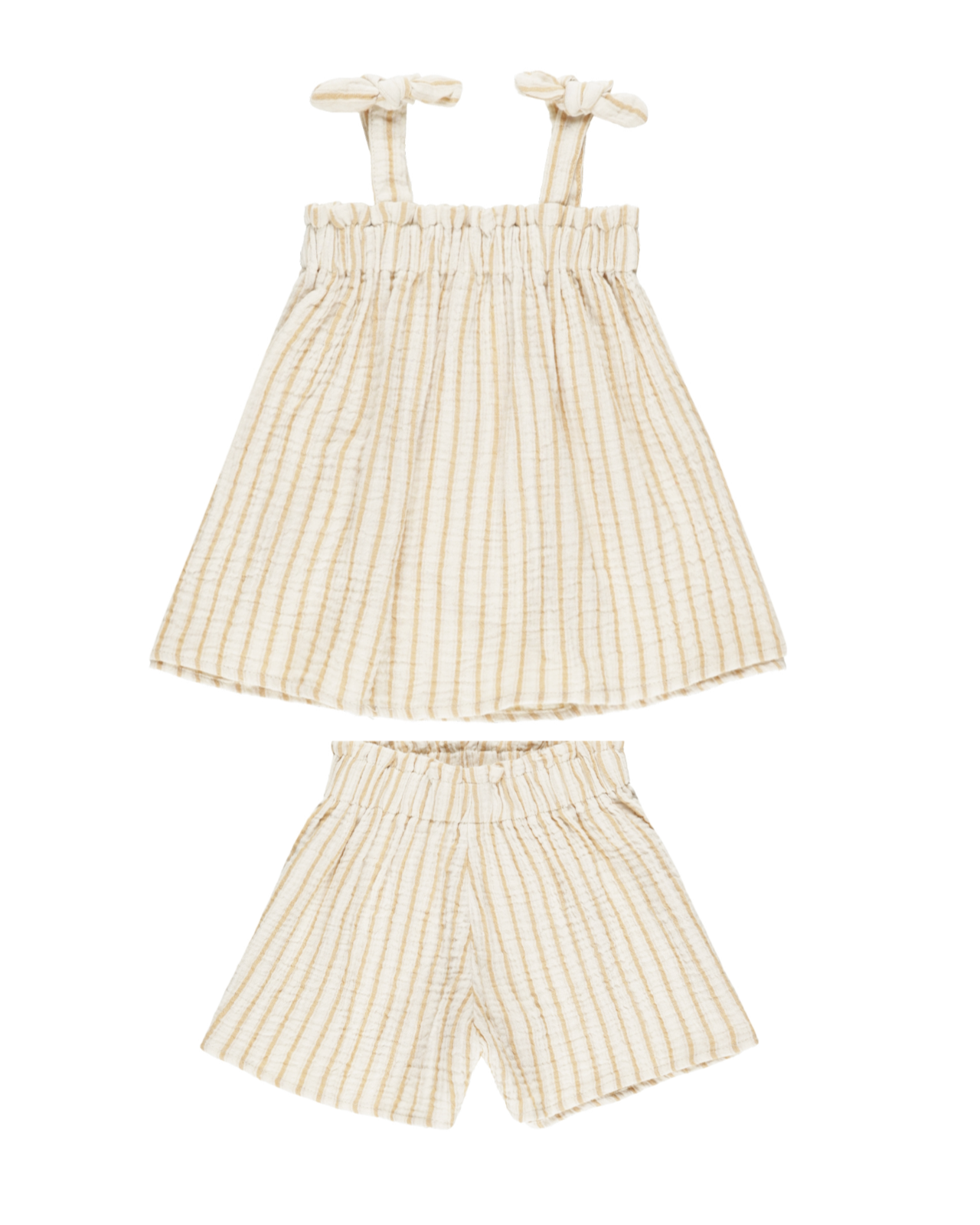 Remi Top and Shorts Set - Marigold Stripe