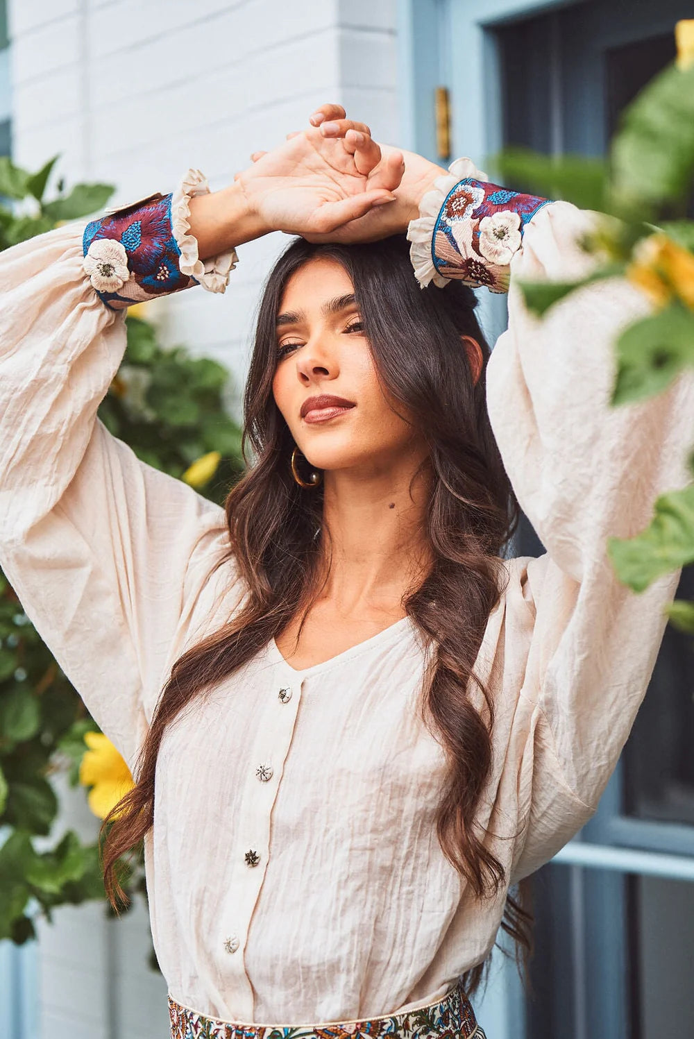 Pansy Blouse - Ivory