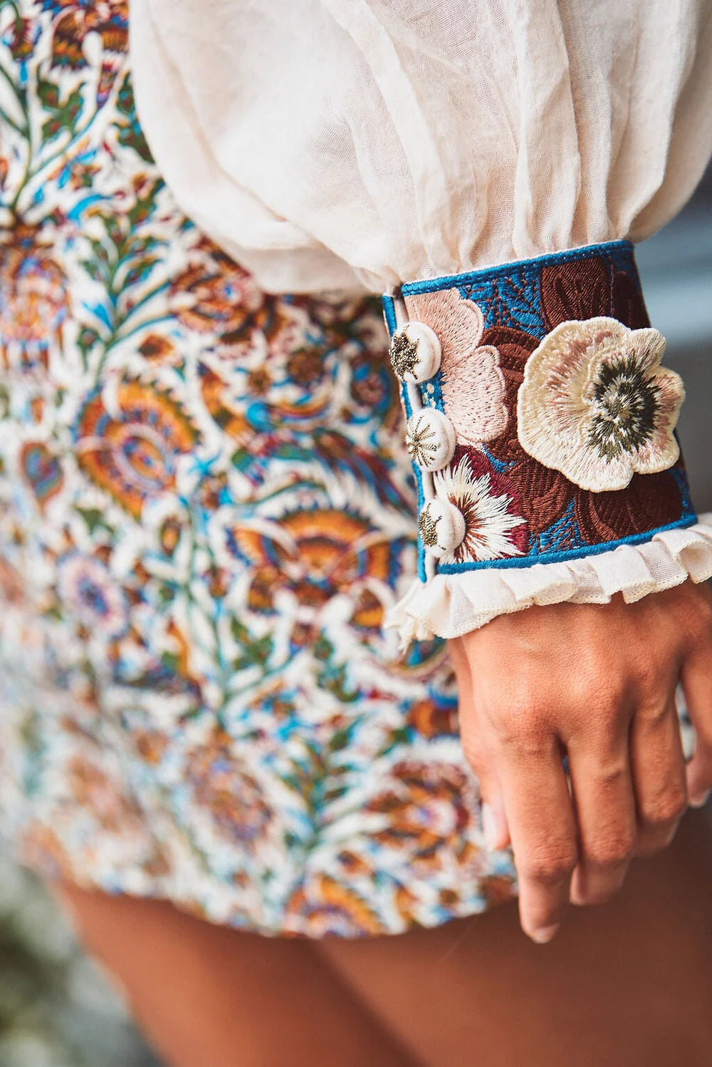 Pansy Blouse - Ivory