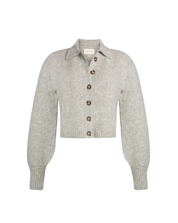 Sadie Cardi - Pale Melange Grey