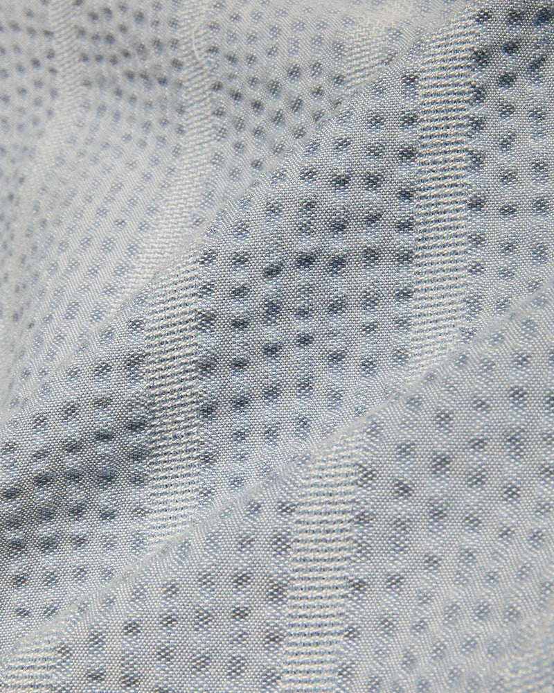 Striped Seersucker SS - Indigo