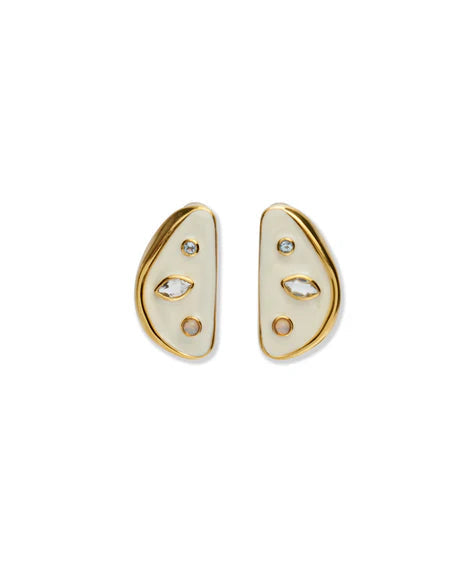 Isola Stud Earrings In Sea Salt