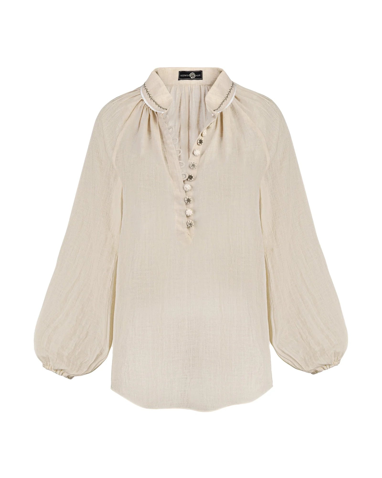 Golab Blouse - Sand & Ivory