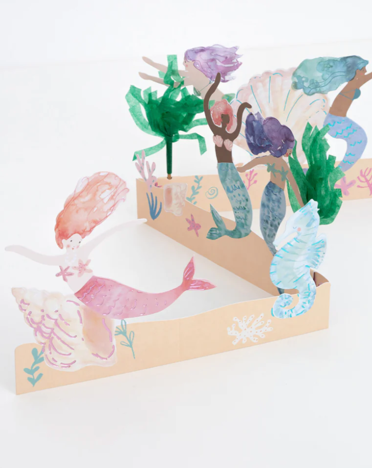 Mermaid Concertina Card